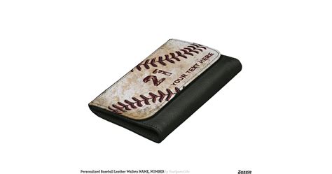 baseball leather wallets for men.